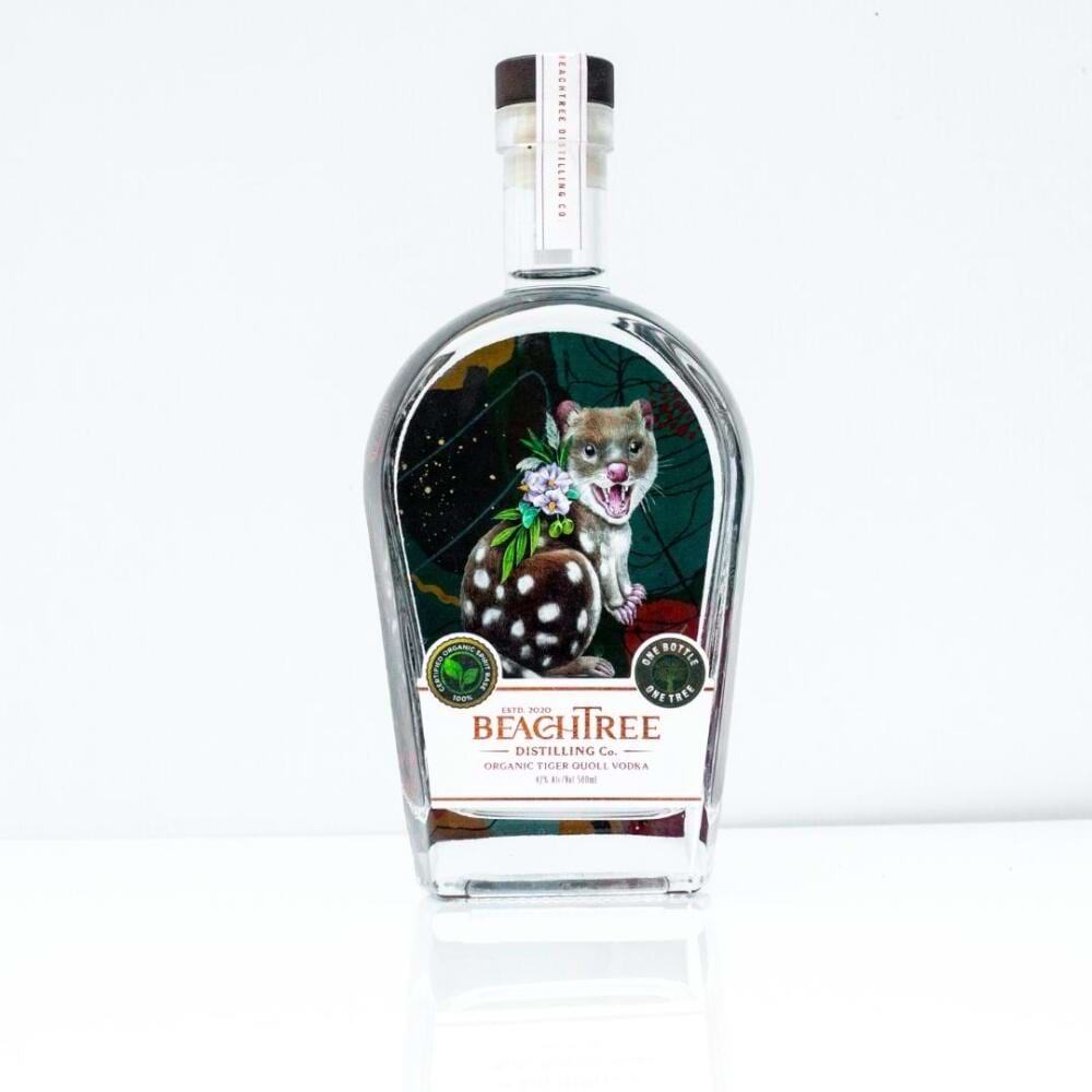 500 ml ORGANIC VODKA | TIGER QUOLL | BEACHTREE SUNSHINE COAST DISTILLERY | Sunshine Coast Florist